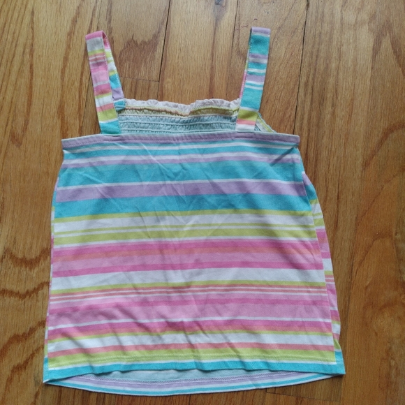 Children's Place Girls Rainbow Tanktop Striped Sleeveless Top Size 5 - Picture 5 of 16
